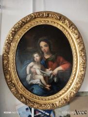 Art de la Feuille d'Or - Restauration d'un cadre Louis XIII d'époque XVIIe et de la Vierge à l'enfant