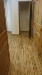 Art Traditionnel des Parquets - Pose de parquet Teck massif, dans un dessin, réalisation du calfatage en joint noir+ ponçage et mise en huile