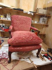 Atelier Sandy Déco - Fauteuil réfection complète encours...