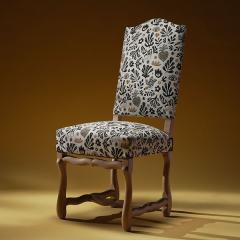 Maison Athélia - Chaise os de mouton - Garniture traditionnelle - Tissu « Mage »