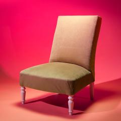 Maison Athélia - Chauffeuse - Garniture traditionnelle - Tissu « Wooly » de Lelièvre