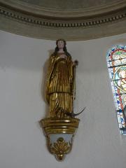 Olivier Held - Conservation et restauration d'une statue et de son socle (église de Saint-Jean-de-Védas, en collaboration avec Julien GIrgenti et Justine Ovanessian, restaurateurs de sculpture et polychromie)