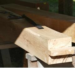 Red Oak Setter - Maxime Combaud - Création gros tenon poteau chêne