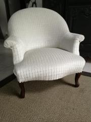 Virginie Wattellier - Fauteuils et Créations - Crapaud refait sans bosse pour qu'il soit plus moderne