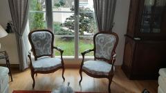 Virginie Wattellier - Fauteuils et Créations - Paire de petits cabriolets