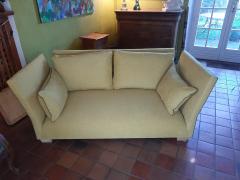 Virginie Wattellier - Fauteuils et Créations - Canapé avec des coussins d assise transformé en une assise fixe