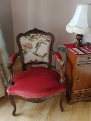 Virginie Wattellier - Fauteuils et Créations - Cabriolet avec son dossier en soie cerisier du japon