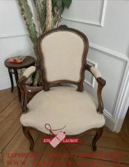 Tapissier Laurot - Réfection complète d’un fauteuil Louis-Philippe à Paris 6e