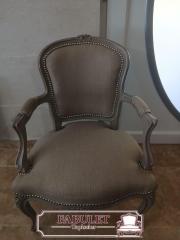 Tapissier Fabulet - Refection-de-lhabillage-textile-du-fauteuil