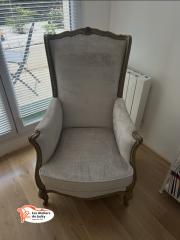 Jacky Laurot - Restauration d’une bergère Louis XV à coussin – Paris 7e