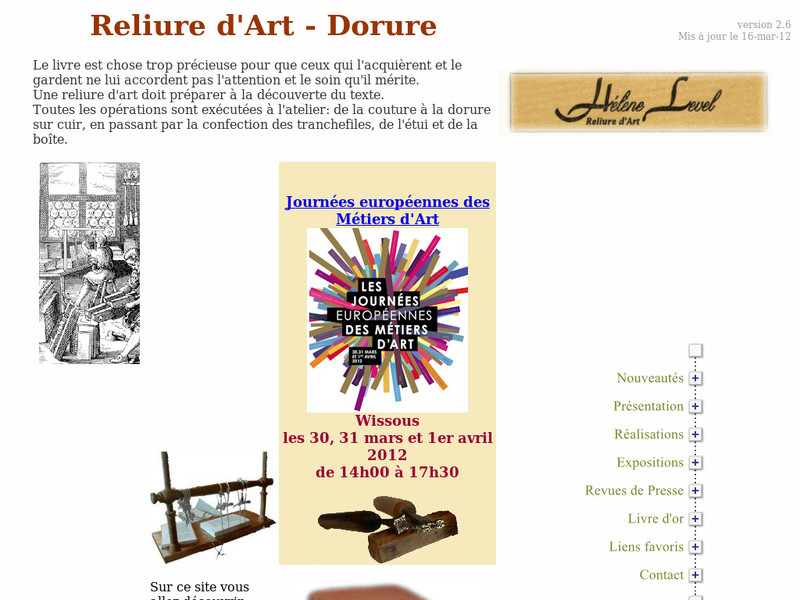 Hélène Level - Wissous - http://reliure.art.free.fr