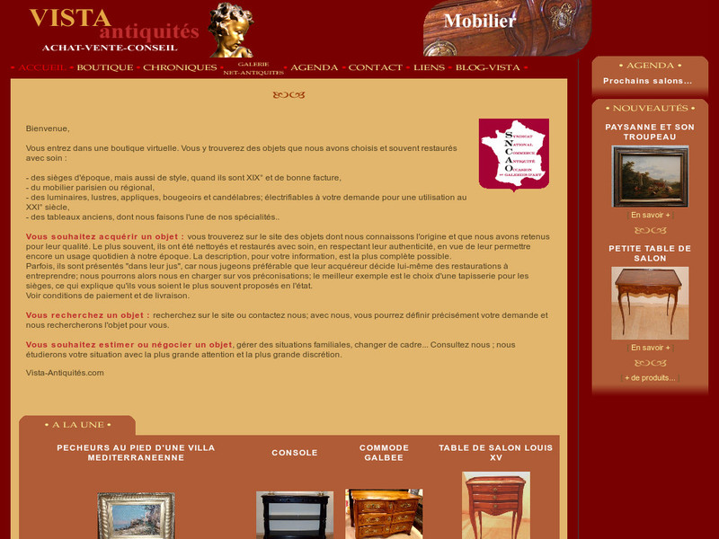 Vista Antiquités - Fosses Village - http://www.vista-antiquites.com