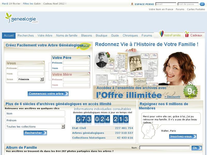 Généalogie.com -  - http://www.genealogie.com