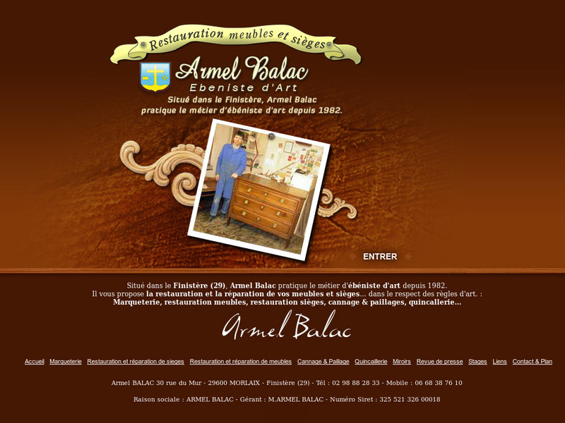 Armel Balac - Morlaix - http://www.armelbalac-ebenistedart.com