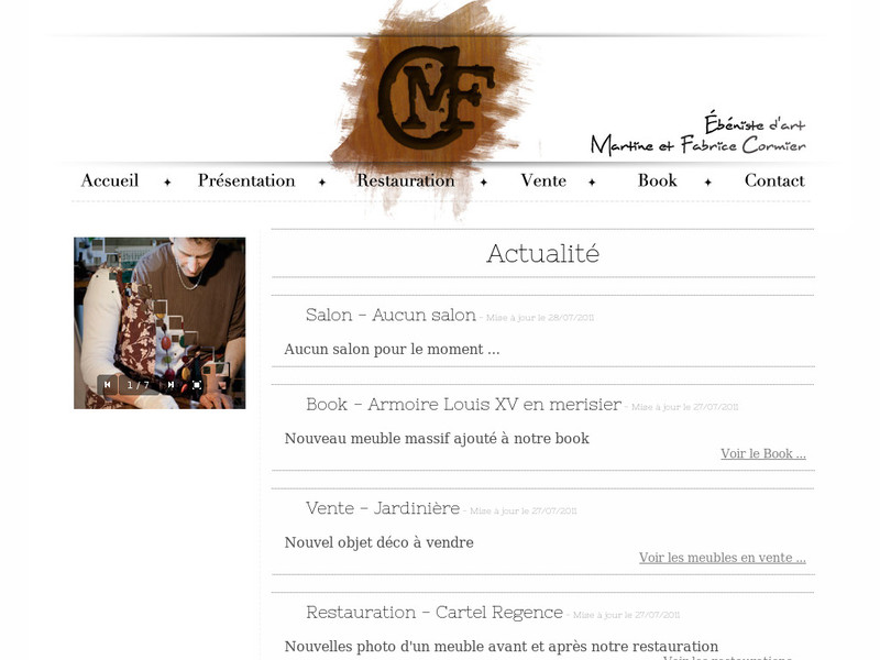 Fabrice et Martine Cormier - Lunay - http://www.ebenistedart.fr
