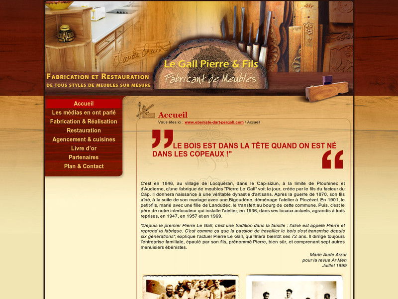 Le Gall Pierre et Fils - Landudec - http://www.ebeniste-dart-pergall.com