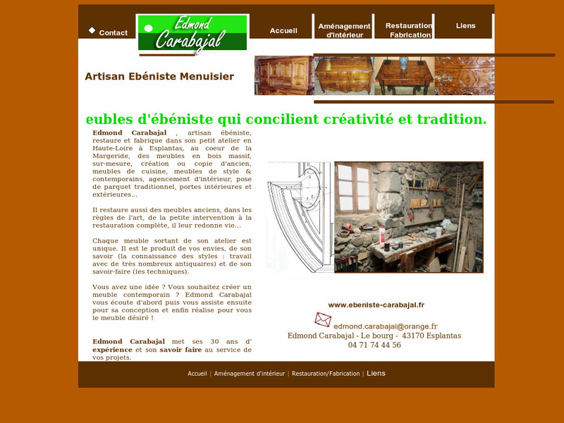 Edmond Carabajal - Esplantas - http://www.ebeniste-carabajal.fr