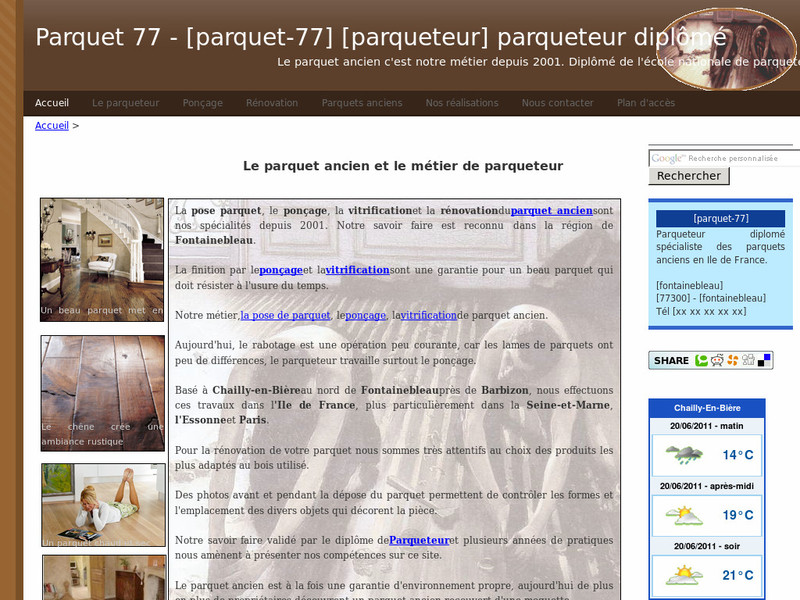 Parquets Fabrice Leméré - Chailly en Bière - http://www.parquet-77.fr