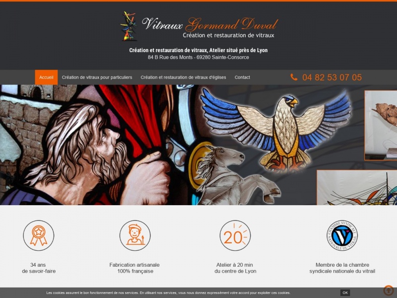 Vitraux Gormand Duval - Sainte Consorce - https://www.vitraux-gormand-duval.net