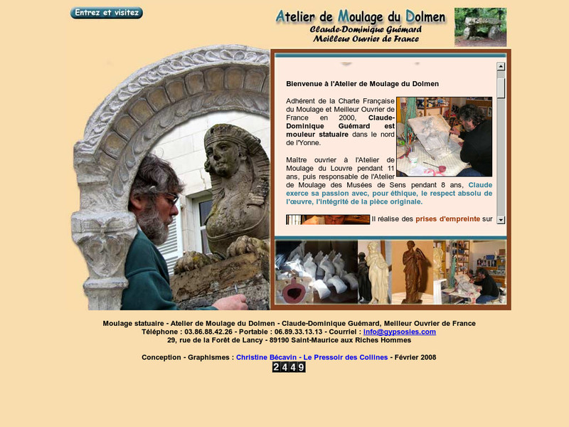Atelier de Moulage du Dolmen - Saint Maurice aux Riches Hommes - http://www.gypsosies.com