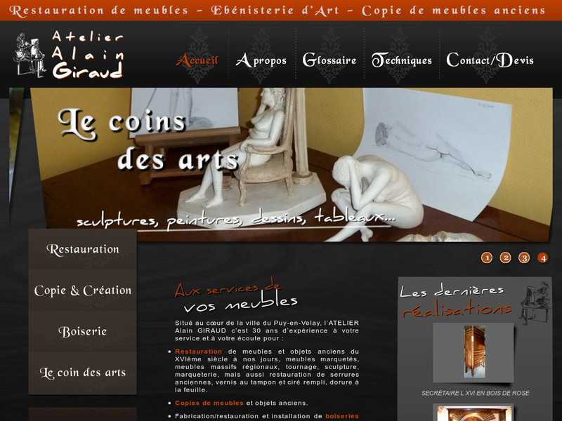 Atelier Alain Giraud - Le Puy en Velay - http://atelier-giraud.ebeniste-restaurateur.com