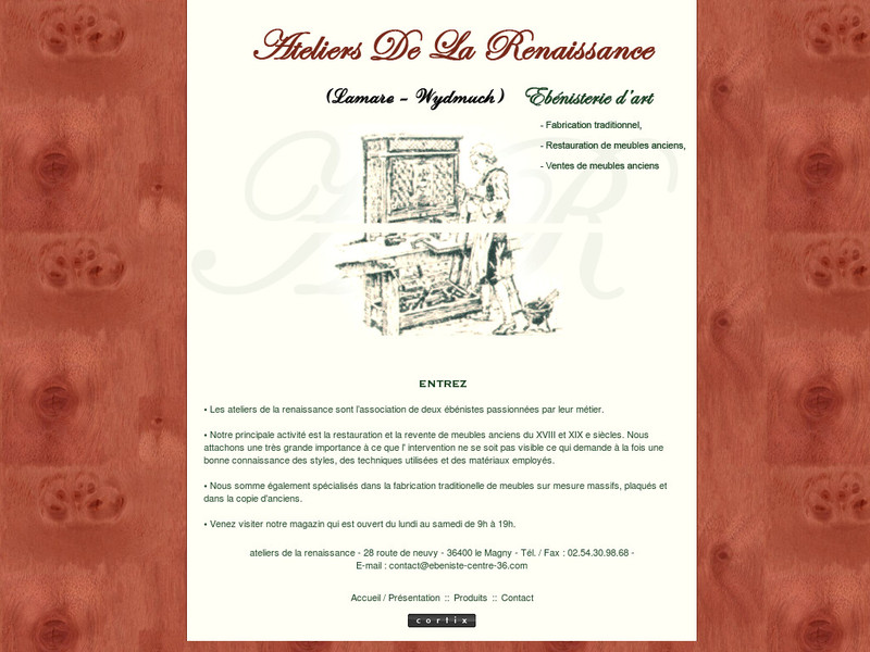 Les Ateliers de la Renaissance - Le Magny - http://www.ebeniste-centre-36.com