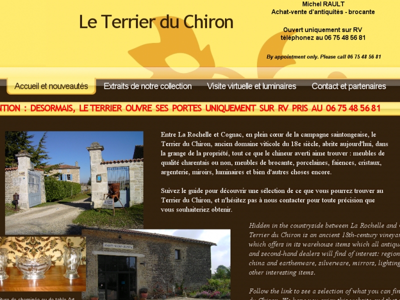 Le Terrier du Chiron - Néré - http://www.antiquites-leterrier.sitew.com