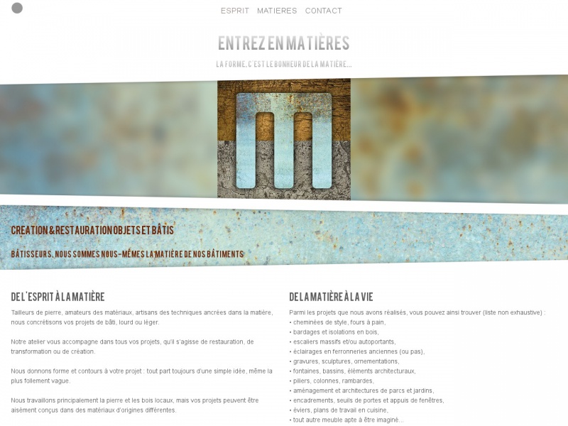 Matières - Sonnac - http://www.entrezenmatieres.org