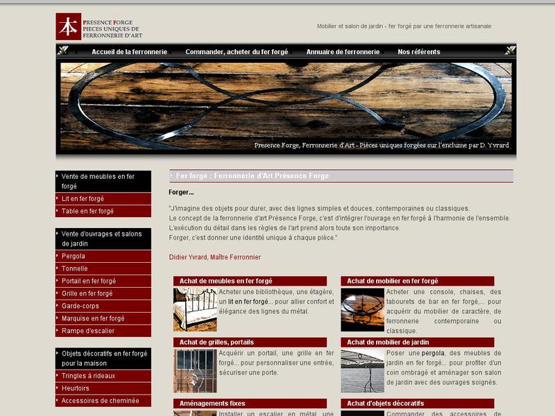 Présence Forge - Bourg Saint Andéol - http://www.presence-forge.fr