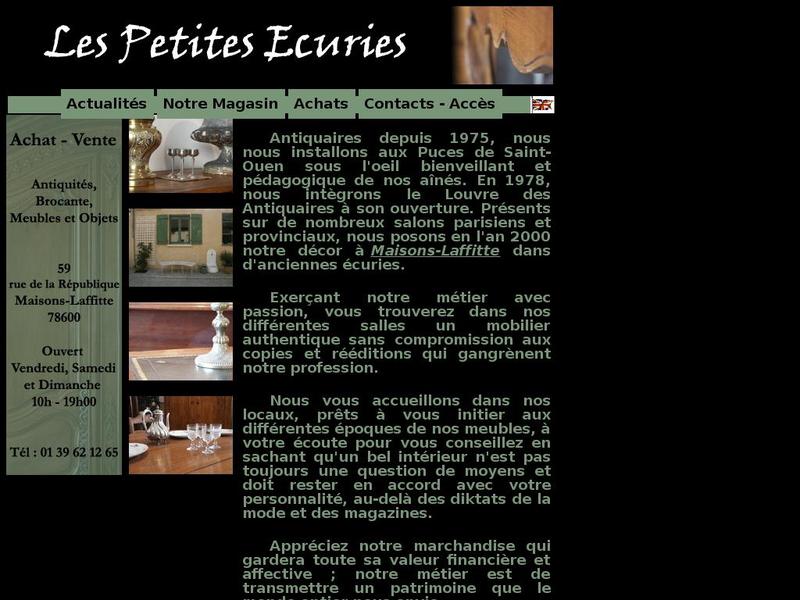 Les Petites Ecuries - Maisons Laffitte - http://www.antiquites-lespetitesecuries.fr