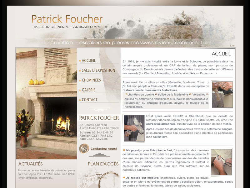 Patrick Foucher - Mont Près Chambord - http://www.foucher-tailleurdepierre-41.com