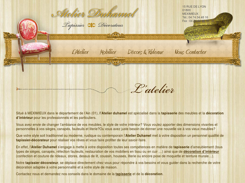 Atelier Duhamel - Meximieux - http://www.atelierduhamel.com