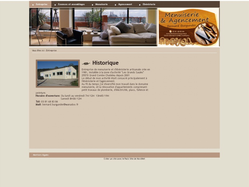 Bernard Burgunder - Grand Combe Chateleu - http://www.ebenisterie-burgunder.fr