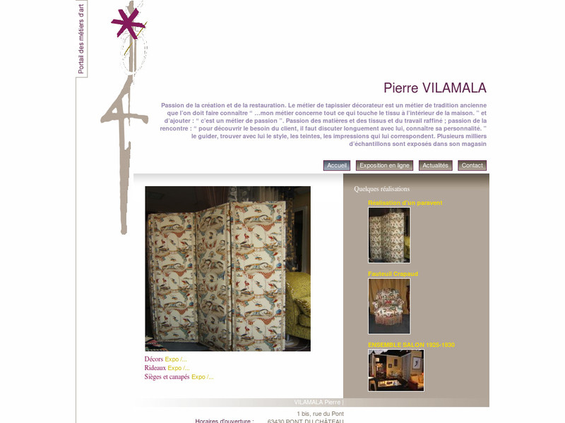 Pierre Vilamala - Pont du Château - http://www.tapissier-pierrevilamala.com