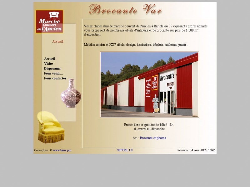 Marché Couvert de l'Ancien - Barjols - http://www.brocante-var.com
