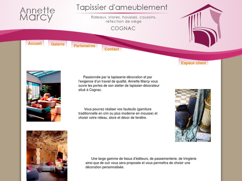 Annette Marcy - Cognac - http://www.marcy-tapissier.fr