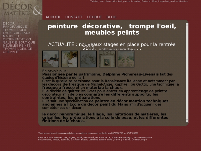 Decor et Matières - Etriche - http://www.decor-et-matieres.com