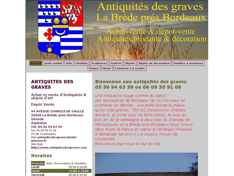 Antiquités des Graves - La Brède - http://www.antiquitesdesgraves.com