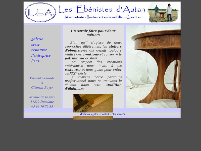 Les Ebenistes d'Autan - Damiatte - http://www.ebenistes-autan.com