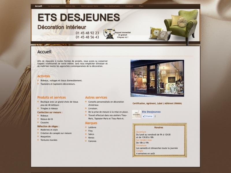Ets Desjeunes - Paris - http://www.desjeunes.fr