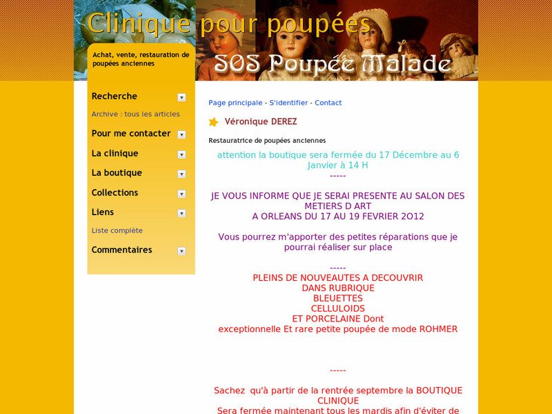 SOS Poupée Malade - Chartres - http://cliniquedepoupees.viabloga.com
