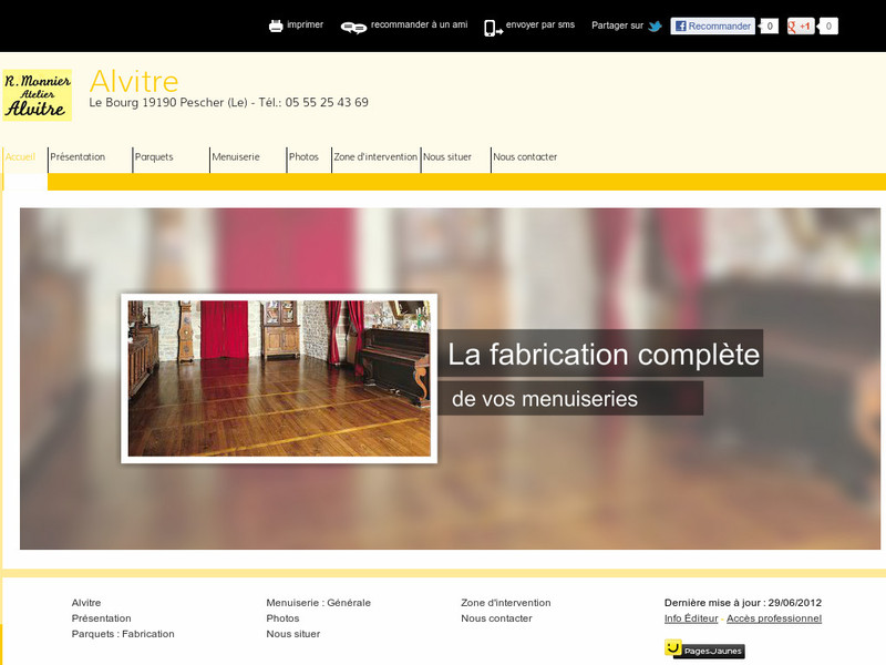 Atelier Alvitre - Le Pescher - http://www.menuiserie-alvitre-brive.fr