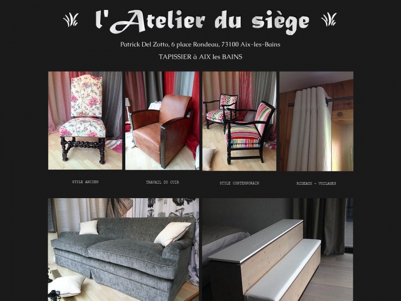 Patrick Del Zotto - Aix les Bains - https://www.latelier-du-siege.fr