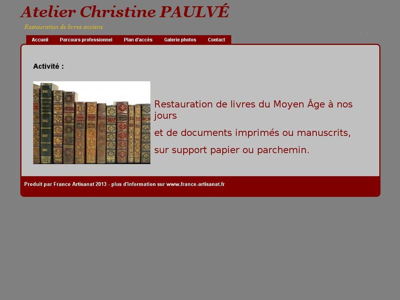 Atelier Christine Paulvé - Entrains sur Nohain - http://christine-paulve.france-artisanat.fr
