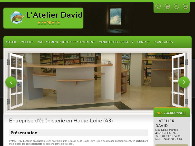 L'Atelier David - Beauzac - http://www.ebeniste-meuble-haute-loire.fr