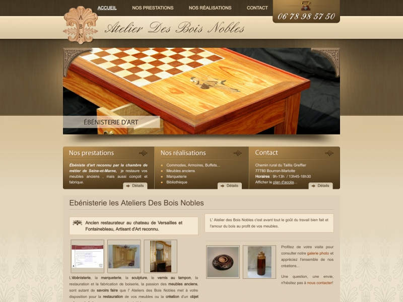 Atelier des Bois Nobles - Bourron Marlotte - http://www.ebeniste-menuisier.fr