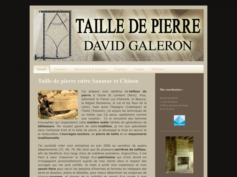 David Galeron - Saint Germain sur Vienne - http://www.galerontailledepierre.fr