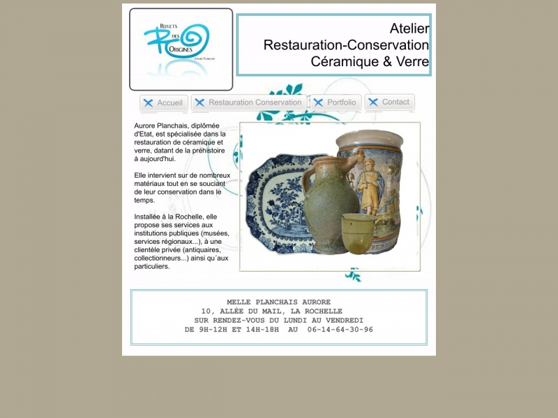 Reflets des Origines - Aurore Planchais - La Rochelle - http://www.restaurationceramiqueverre.com