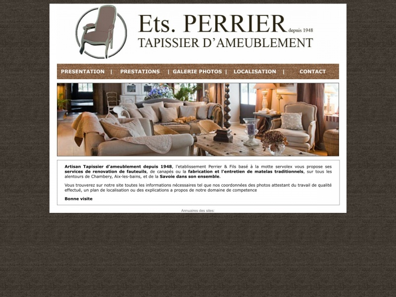 Patrick Perrier  - La Motte Servolex - http://www.perrier-tapissier.com