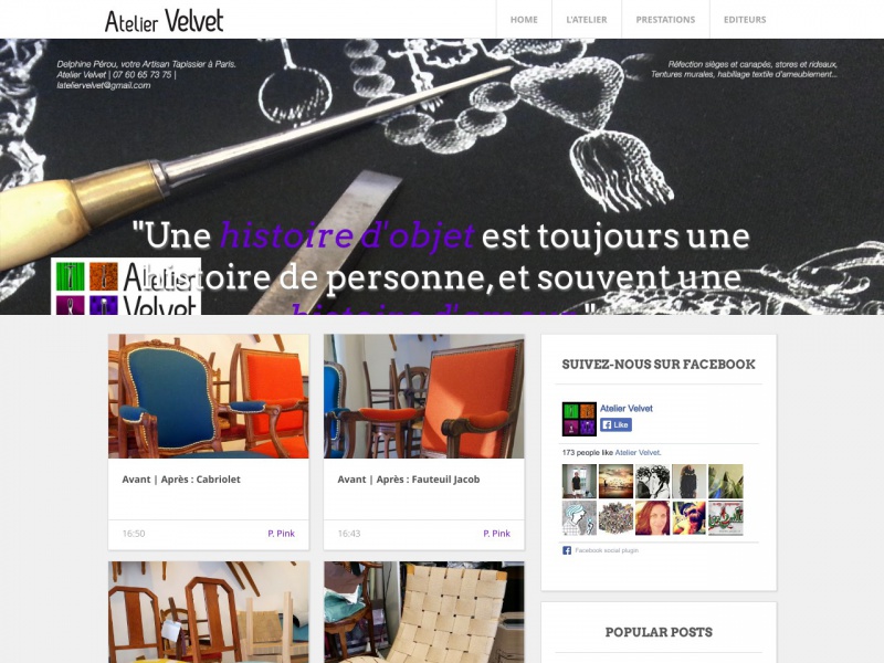 Atelier Velvet - Paris - http://www.ateliervelvet.fr